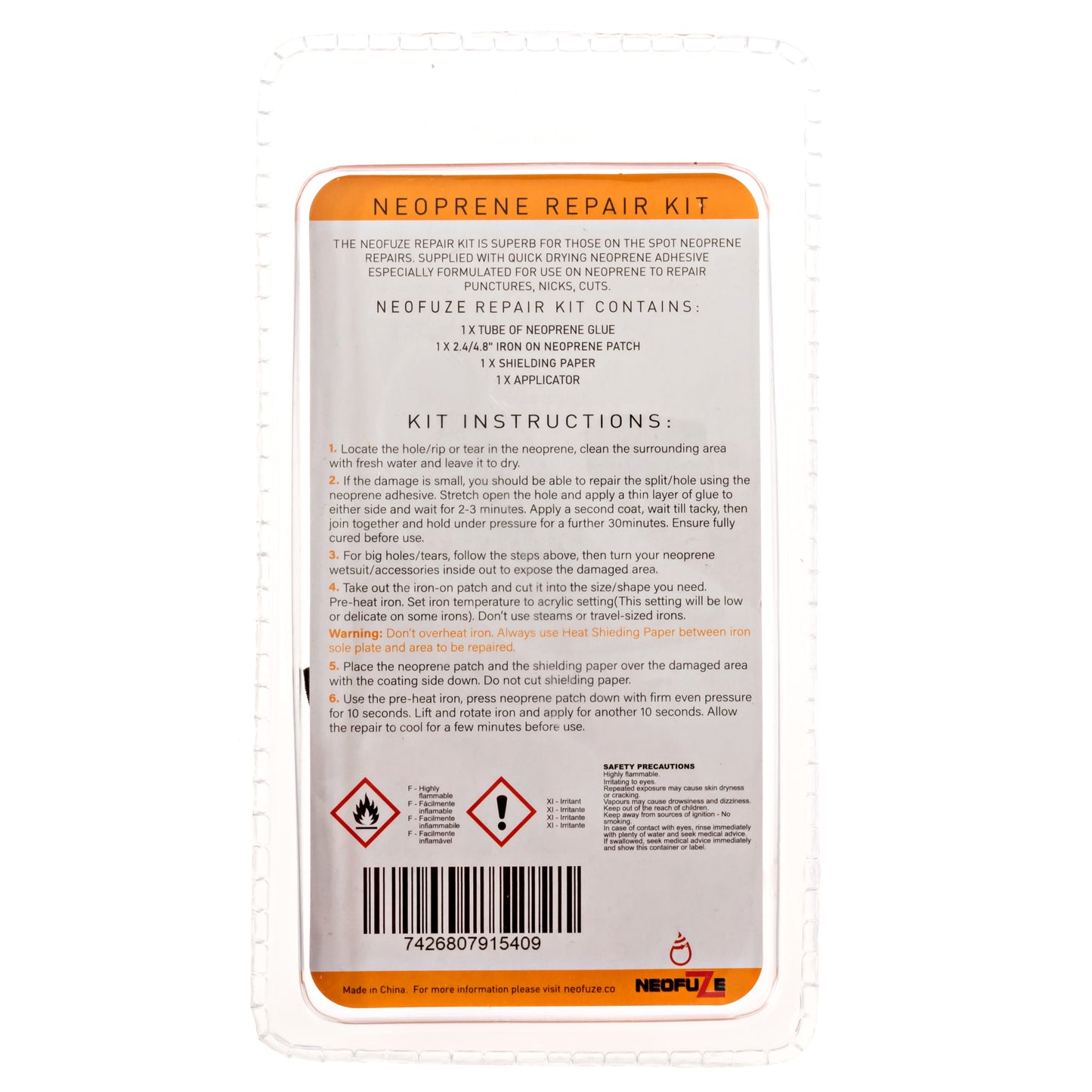 Neofuze- Wetsuit Repair Kit